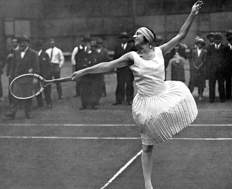 Suzanne Lenglen, joueuse de tennis française, 1924