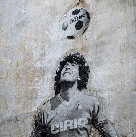 Fresque de Diego Maradona 