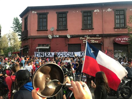 Manifestations contre le président Sebastián Piñera au Chili