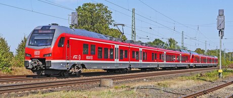 Illustration d'un train régional en Allemagne