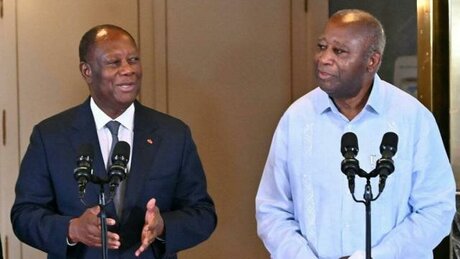 Ouattar et Gbagbo 