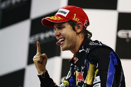 Seabstian Vettel lors de son premier titre de champion du monde
