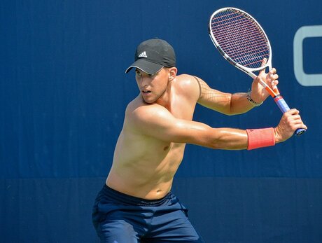 Dominic Thiem - Practice Sunday at the US Open