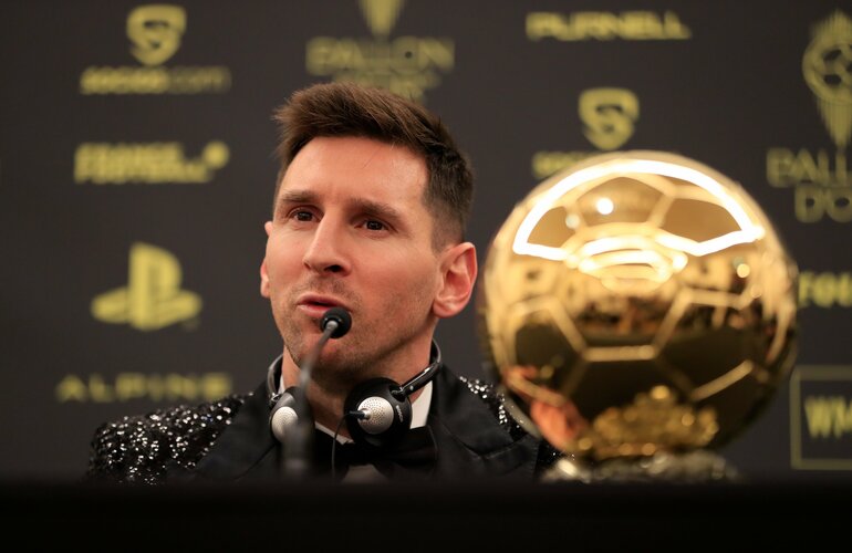 Lionel Messi à la cérémonie du ballon d'or